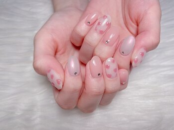 ミキネイルサロン(MiKi Nail Salon)/ぽっくりハートアートデザイン