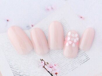 ダッシングディバ 錦糸町パルコ店(DASHING DIVA)/ 桜アート付ワンカラー6600円