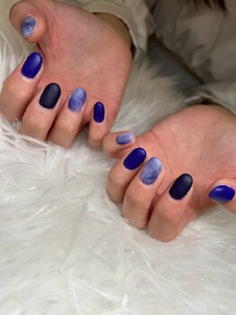 アーバンシーネイル 川口店(Urbansea nail)/マットブルーネイル