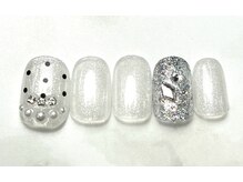ボタネイル 近鉄八尾駅前店(BOTA NAIL)の雰囲気（40種類より選べるトレンドネイル(ドットパール)◆オフ込¥5000）