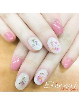 エターナル エムザ店(Eternal)/押し花ネイル♪