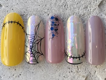 フリークネイル(FREAK Nail)/スパイダーハロウィン ¥12000