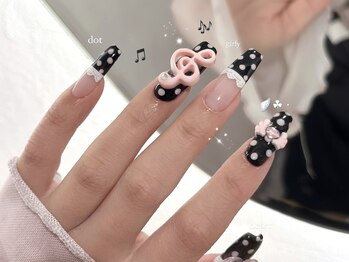 ドット音符ガーリーネイル¥10550