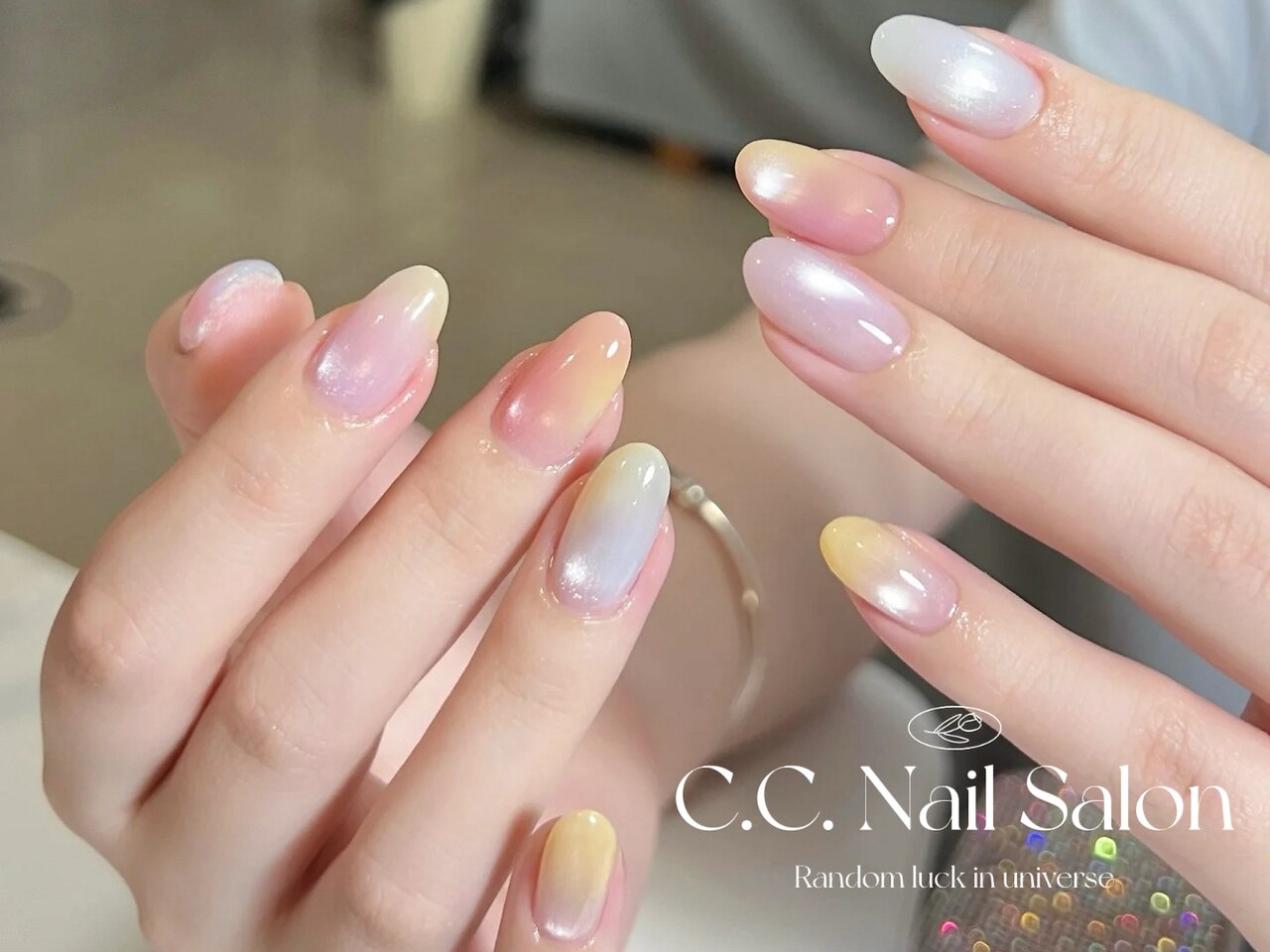 【307】オーダー❉ピーチピンクグラデーション 夏 大人可愛いシンプルネイル 307】オーダー❉ピーチピンクグラデーション 夏 大人可愛いシンプル