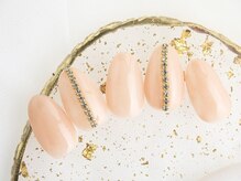 ジェルネイル専門　WHITE NAIL 伊丹店【フィルイン/ニュアンス/マグネット】/ストーンチェーン/ヌーディー