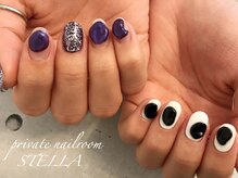 ステラ(private nailroom STELLA)/凸凹石でお洒落ネイル