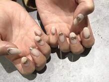 アース コアフュールボーテ 新潟中野山店 (EARTH Coiffure beaute')/ミラーニュアンスネイル　￥6500