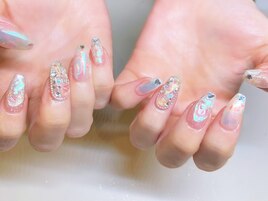 オーロラネイルデザイン