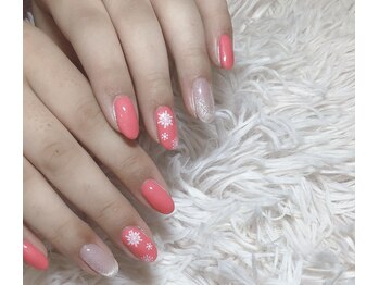 スピードネイル アンド アイ 宇土シティモール店/雪の結晶¥7150