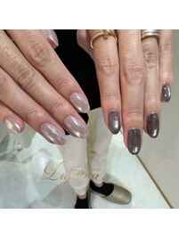 シンデレラパウダーネイル