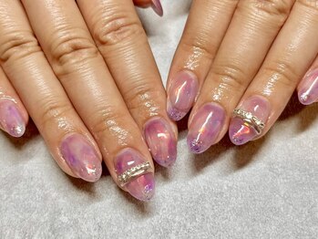 レアレアネイル(Lealeanail)/【パラジェル】オーロラネイル