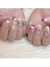 リッシュ ドゥ(RICHE deux)/ピンククリスマスネイル♪