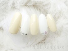 ネイル シーグラス(nail seaglass)/控えめシェルネイル