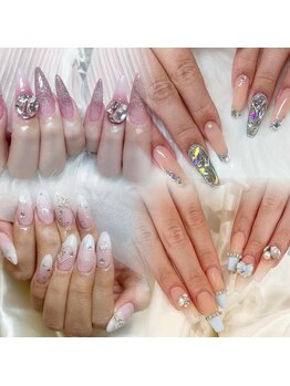 ワンホン&スカルプネイルサロン金山 lily nail【8月1日NEW OPEN(予定)】の写真/長さ出しで理想の指先へ。持ち込みデザインもお任せ!理想をそのまま叶えます。