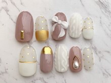 リ ボディ 札幌駅前店(Re Body)/ニット＆リボンネイル　8800円
