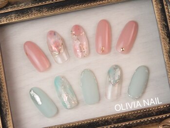 オリビア ネイル(OLIVIA NAIL)の写真/大人気！お好きに選べるデザインコース¥7150★定番アート・ニュアンスアートもお任せ♪[赤坂駅徒歩2分]