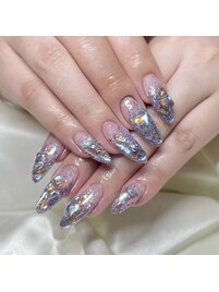 ワンホンネイル☆パープル系