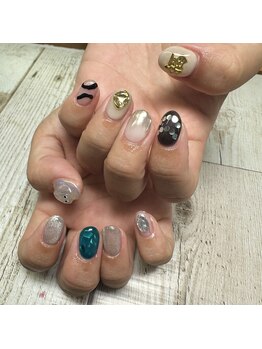 キャンネイル 金山店(Can Nail)/個性派ちぐはぐネイル