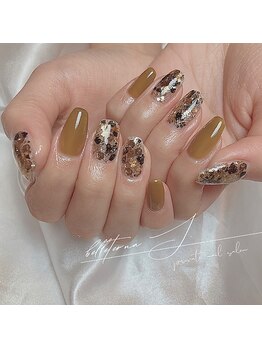 ベルテルナエス(belleterna S.)/leopard glitter × khaki
