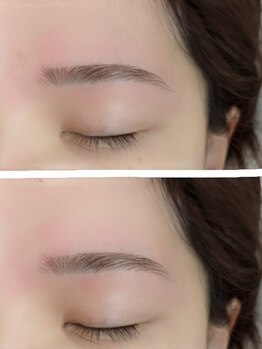 アミ(ami)の写真/【アイブロウWAX￥5,000】顔の黄金比を測定し,骨格と筋肉の動きを見て似合う眉毛をデザイニング！