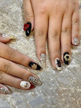 リリフリー(riri Free)/クリスマスネイル　サンタネイル