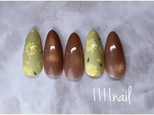 イチイチイチイチネイル(1111nail)/ビー玉マグ×たんぽぽ♪