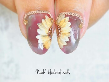 大人のひまわりデザイン