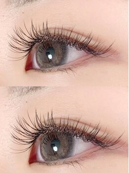 トータルビューティーブレイク 岐阜店(TOTAL BEAUTY BREK)の写真/フラットラッシュ★自然にボリュームUP！まつ毛の負担を最低限に抑え、柔らかい質感！大人可愛い目元に♪