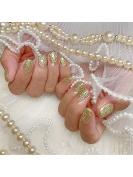 アイカ(Aika)/グリーンラメネイル