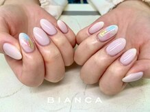 ビアンカ ネイルサロン 大宮店(Bianca)/アート2本+ワンカラーネイル
