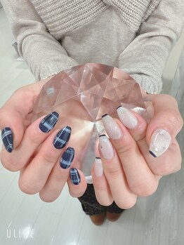 ジューシーネイル 天神店(Juicynail)/チェック秋冬ネイル
