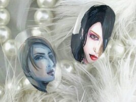 お客様オーダー似顔絵ネイル