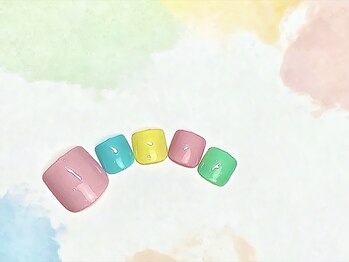 モトネイル(moto nail)/4月【フット】ワンカラー