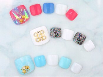 フランセス(Frances)/親指アートフットネイル