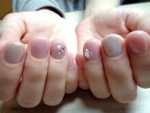アミュリー ネイル アトリエ(Amury nail atelier)/シアー トレンド 大人 ストーン