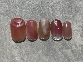 カラネイル 南森町店(calla nail)/クリア・ちゅるんとネイル