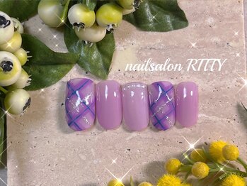 ネイルサロン リッティー(RITTY)/斜めチェック