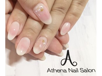 ネイルサロン アテナ(Athena)/持ち込みアート/チークネイル
