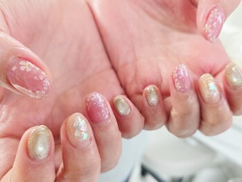 ネイルフロンティア 吉祥寺(NAIL FRONTIER)/Fマグネット桜ラメ11980円