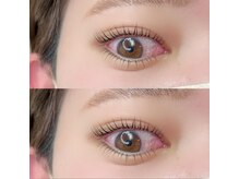 中顔面短縮，お顔の余白を埋めて小顔効果抜群の上下まつ毛パーマ