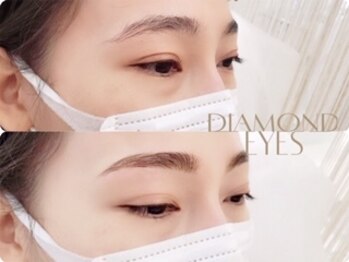 ダイヤモンドアイズ 調布店(DIAMOND EYES)/ストレートアーチ　眉ワックス