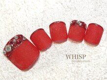 ウィスプ(WHISP)/レッドマットグリッター/フット