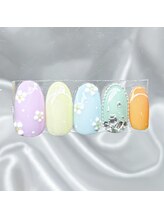 カプチーノ(cappuccino)/手書きフラワー