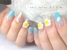 3Dフラワー☆プルメリアネイル