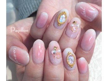 ネイルサロン パピヨン(Nail Salon Papillon)/春色チークネイル