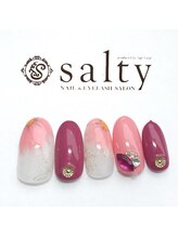 ネイルアンドアイラッシュサロン ソルティ 寺田町(salty)/秋花柄