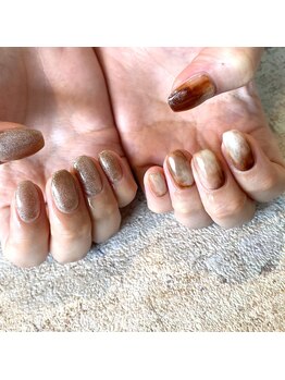 プライベートネイルサロン キャンバス(CANVAS)/ニュアンスネイル ラメ