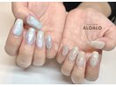 ニュアンス×キラキラネイル