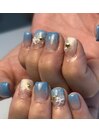 波打ち際ネイル♪