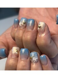 波打ち際ネイル♪